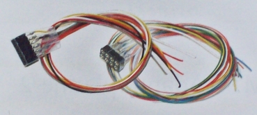 Kabelsatz mit 8pol. Buchse  DCC Kabelfarben 300mm