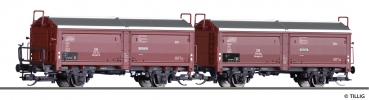 TT D DB Güterwagen-Set 2x  Schiebedach-/Schiebewandwagen 4A Ep.III, etc......................................................................