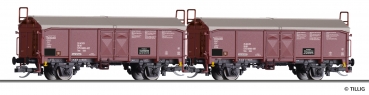 TT D DR Güterwagen-Set 2x  Schiebedachwagen 2A Ep.IV, etc..............................................................................................