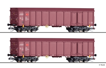 TT D DB Güterwagen Ealos -x -Set 2x,  4A,  Ep.VI, etc...........................................................................................................
