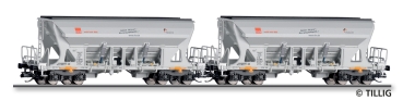 TT D PRI Güterwagen-Set zwei Selbstentladewagen 8A Eo.VI HVLE, etc............................................................................