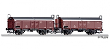 TT D DB Güterwagen-Set zwei Schiebewandwagen 2A, Ep.III, etc.......................................................................................