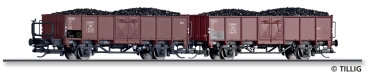 TT D DB Güterwage-Set offen 2-tlg.4A Ep.III Steinkohle-Ladung, etc....................................................................................