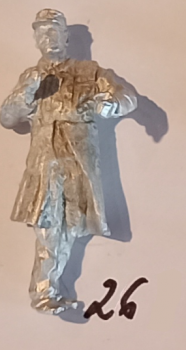 0 Figur WM Unbem., Bahnpersonal Rangierer am Wagon mit Funk, H=40mm, etc.......................................................................................
