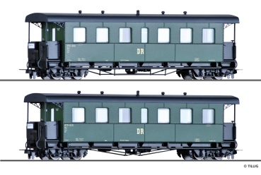 H0e D DR Personenwagen-Set 2x 16A Ep.III