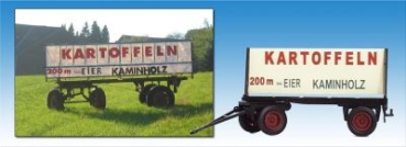 H0 Landwirtschaft Anhänger Schilderwagen, 2A, grün, " Weinachtsbaumverkauf ", etc.............................................