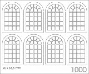 H0 Gebäudegestaltung BS Fenster- Set Industriefenster 20x 33,5mm Fenstermaß, etc...................................................