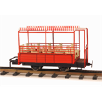 H0n3z Brienz- Rothorn- Bahn kurzer Aussichtswagen, rot, 2A, L= 60x 30x 30mm, R= 300mm, etc.............................