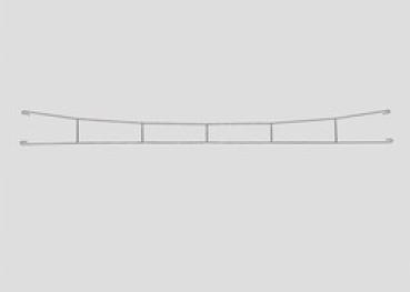 H0 Oberleitungsfahrdraht 227,5mm 5x