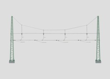 H0 Oberleitung Quertragwerk 4 Gleise