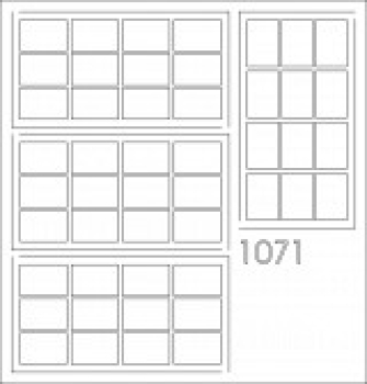 H0 Gebäudegestaltung BS Fenster- Set Industriefenster 56,3x 28,7mm Fenstermaß, etc...................................................