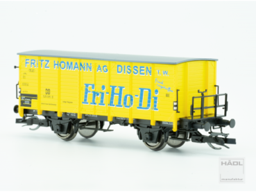 TT D DB Güterwagen 2A, Ep.III, " Fri- Ho- Di ", gelb , mit Bremserbühne, etc........................................................................ - Kopie