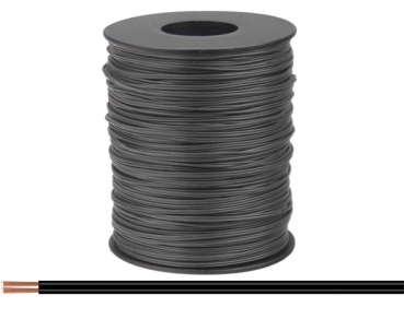 Litze  Zwillingslitze 2x 0,08mm² Ring 5m, schwaz/ schwarz, etc...............................................................................