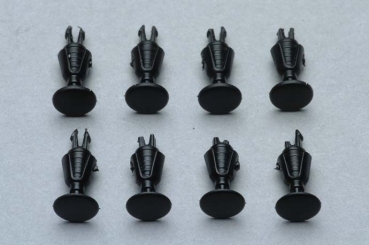 H0 Ersatzteile Stangenpuffer St.8x , Länderbahnwagenmodelle, etc....................................................