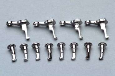 H0 Ersatzteile Kurbelbolzen 8x, Gegenkurbel 4x, silber, etc....................................................