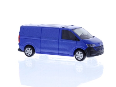 H0 D Bus Volkswagen e- Transporter Kasten LRFD blau, metallic, 2A, etc................