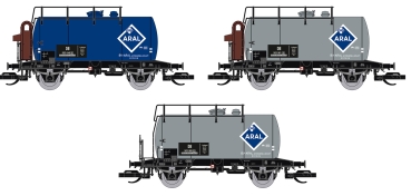 TT D DB Kesselwagen Set 3x, Deutz Ep.III, Aral, blau, etc........................................................................................................