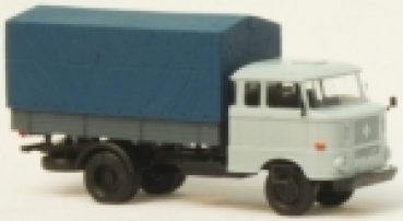 TT D LKW IFA W50L, Speditionskabine mit Holzpritsche und Plane