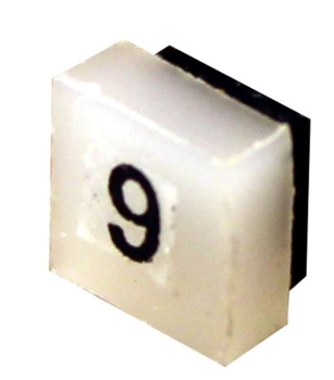 0 Leuchten Wandleuchte, eckig mit Nummer, Leuchtmittel LED 3,2V, mit Vorwiderstand 16V, L= 5mm, etc..........................