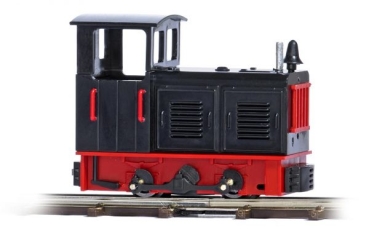 H0 Eu Diesellokomotive LKM Ns 2f,  2A , L 36mm, schwarz, rotes Fahrwerk