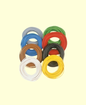 elektro Litze, 2fach, 0,14mm², Ring ,5m, 3A, grün