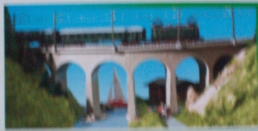N Brücke BS Albula Viadukt 31x 3,6x 10,1cm 90° Radius 2 220- 228,5mm