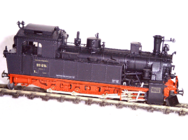 H0e D DRG Dampflokomotive sä. V K,  Ep.Ib,  mit Saugluftbremse,  Faulhabermotor