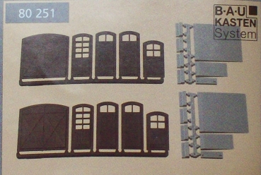 H0 Tore und Türen grün Stufen Rampen siehe 80251