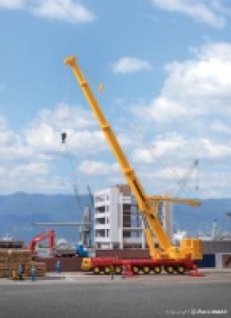 H0 Nutzfahrzeuge LKW BS Liebherr LTM 1400 Mobilkran Wiesbauer, L=24x 6x 5cm, Ausgefahren L=24x 18,5x 58cm, etc..............