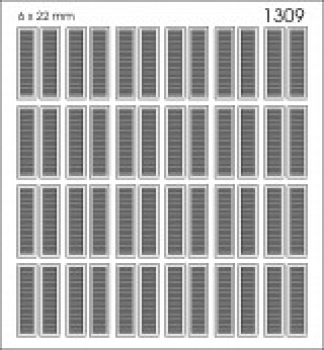H0 Gebäude BS Fensterläden St.24x, 6x  22mm, D= 1mm, Flügel links und Flügel rechts, etc.......................................