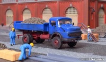 H0 LKW BS MB Rundhauber LAK 1620 mit Kipp- Pritsche, L= 8,8x 3,5x 3,2- 5,3cm, etc........................................................