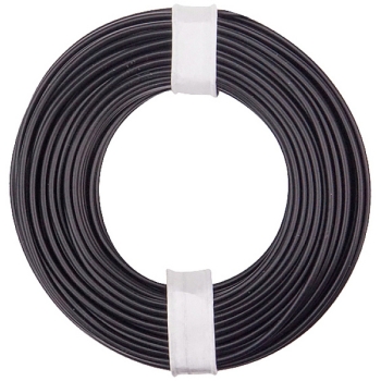 elektro Litzen Kupferschaltlitze 0,5mm², 1adrig, 16x 0,2mm, flexibel, Kunststoff isoliert, 10m, schwarz, etc..........................................................