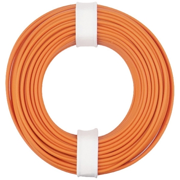 elektro Litzen Kupferschaltlitze 0,5mm², 1adrig, 16x 0,2mm, flexibel, Kunststoff isoliert, 10m, orange, etc..........................................................