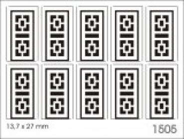 H0 Gebäude BS Haustüren St.10x, 134,7x 27mm D0 0,3mm, etc......................................................................