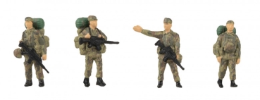 H0 mili Figuren Soldaten mit Gepäck, etc......................................................................................