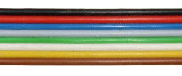 elektro Kupferlitze 8adrig, 8x 0,25mm², 10m, schw rot blau grau grün weiss, etc...........................................................................................