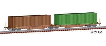 TT CZ CD Containertragwagen bel. 6A Ep.V, etc...................................................................................................................