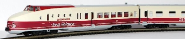 TT D DR Dieseltriebwagen- Set BR 175 , 4teilig,  2A, Ep.IV, NEM 651, R= 310mm, L= 820mm, etc....." Jugendklubzug "