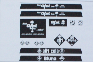 H0 Ausstattung BS Beschriftungssatz Bluna Afri Cola