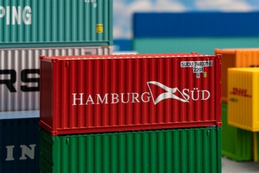 H0 Ausstattung BS Container 20", Hamburg Süd, Ep.IV, 69x 28x 30mm, etc.......................................................................................