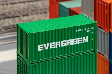 H0 Ausstattung BS Container 20", EVERGREEN, Ep.IV, 69x 28x 30mm, etc.........................................................................