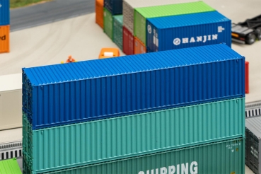 H0 Ausstattung BS Container 40", blau, Ep.IV, 140x 28x 30mm, etc....................................................................