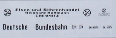 H0 Ausstattung BS Beschriftungssatz  Schilder für Bagger