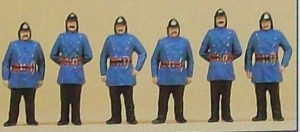 H0 Figur Feuerwehrmänner um 1900