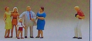 H0 Figur Familie Krause wird fotografiert