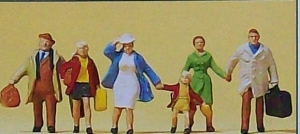 H0 Figur Famile Krause verreist