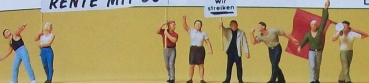H0 Figur Demonstranten