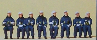 H0 Figur Feuerwehrmänner in Einsatzkleidung