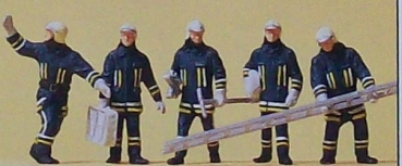 H0 Figur Feuerwehrmänner in Einsatzkleidung