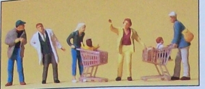 H0 Figur Beim Einkaufen